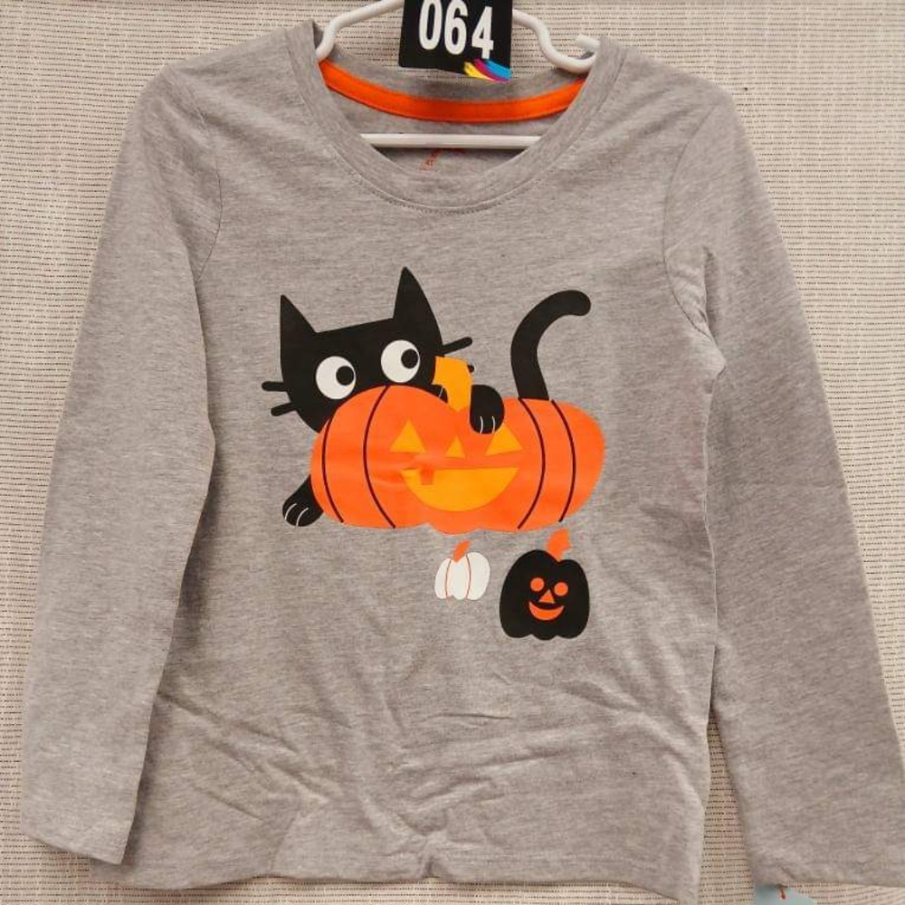Cat & Jack Halloween Child's Cat Pumpkin Shirt